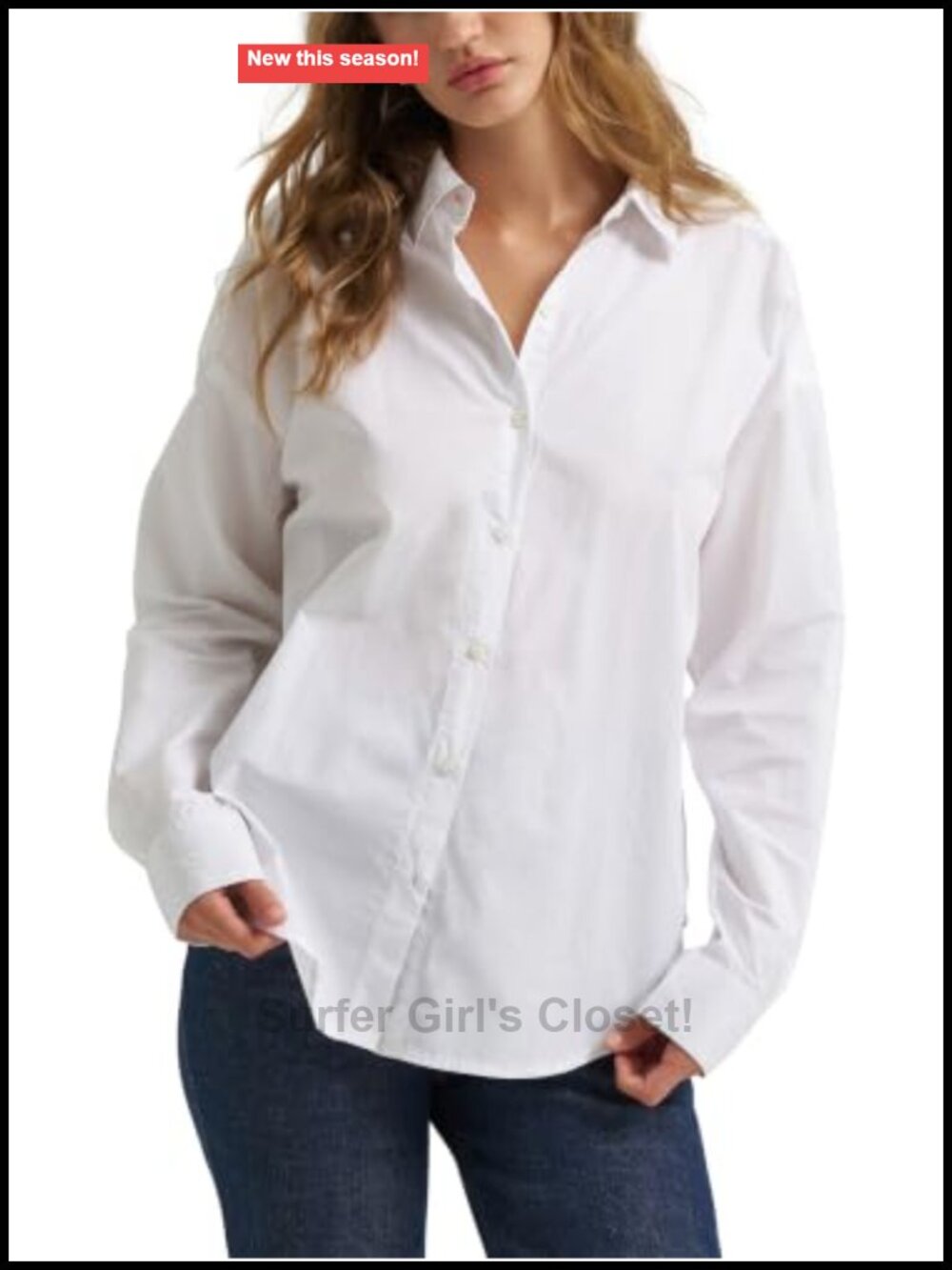 Lee Womens Boyfriend Button Down Shirt 100% Cotton Loose Fit